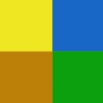 Жёлтый/Синий/Оранжевый/Зелёный