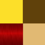 Жёлтый/Коричневый/Бежевый/Красный металл