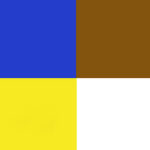 Жёлтый/Синий/Коричневый