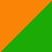 Оранжевый/Зелёный