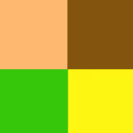 Зелёный/Бежевый/Коричневый/Жёлтый