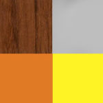 Палисандр/Серый/Жёлтый/Оранжевый