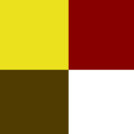 Жёлтый/Красный/Коричневый